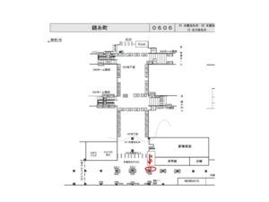 JR／錦糸町駅／本屋改札外135№135駅看板・駅広告、位置図