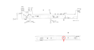 横浜市営／新横浜駅／／№114駅看板・駅広告、位置図