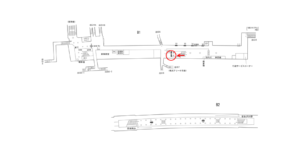 横浜市営／新横浜駅／／№37駅看板・駅広告、位置図