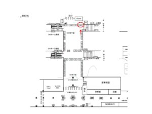 JR／錦糸町駅／地下道／№160駅看板・駅広告、位置図