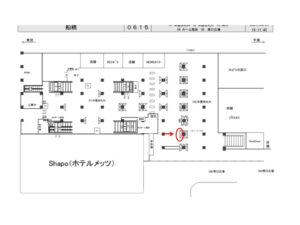 JR／船橋駅／本屋改札外／№112駅看板・駅広告、位置図