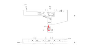 横浜市営／中田駅／／№1駅看板・駅広告、位置図