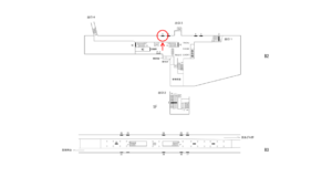 横浜市営／中田駅／／№6駅看板・駅広告、位置図