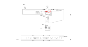 横浜市営／中田駅／／№8駅看板・駅広告、位置図