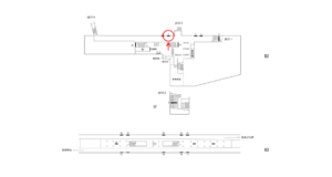 横浜市営／中田駅／／№5駅看板・駅広告、位置図