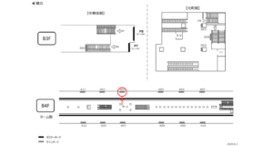 みなとみらい／元町・中華街駅／／№402駅看板・駅広告、位置図