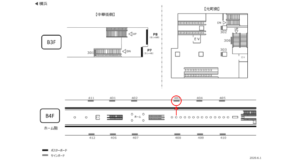 みなとみらい／元町・中華街駅／／№403駅看板・駅広告、位置図