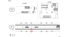 みなとみらい／元町・中華街駅／／№407駅看板・駅広告、位置図