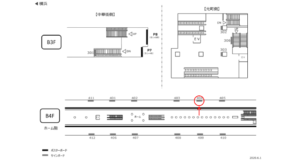 みなとみらい／元町・中華街駅／／№404駅看板・駅広告、位置図