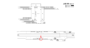 相鉄／上星川駅／／№305駅看板・駅広告、位置図