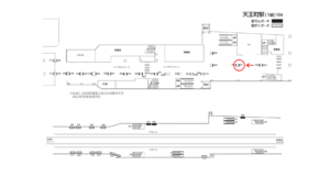 相鉄／天王町駅／／№351駅看板・駅広告、位置図