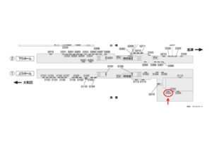 京成　勝田台駅／／№2304駅看板・駅広告、位置図