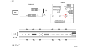 みなとみらい／元町・中華街駅／／№303駅看板・駅広告、位置図