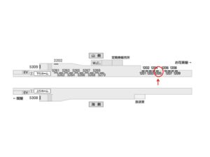 京成　堀切菖蒲園駅／／№1205駅看板・駅広告、位置図