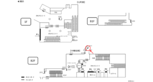 みなとみらい／元町・中華街駅／／№204駅看板・駅広告、位置図