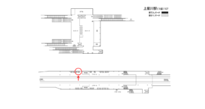 相鉄／上星川駅／／№206駅看板・駅広告、位置図