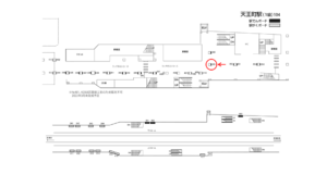 相鉄／天王町駅／／№349駅看板・駅広告、位置図