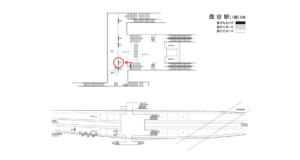 相鉄／西谷駅／／№323駅看板・駅広告、位置図