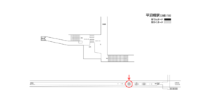 相鉄／平沼橋駅／／№205駅看板・駅広告、位置図