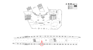 相鉄／大和駅／／№330駅看板・駅広告、位置図