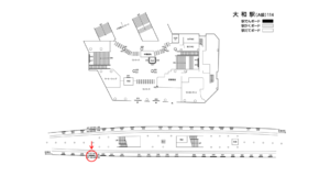 相鉄／大和駅／／№410駅看板・駅広告、位置図