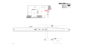 相鉄／相模大塚駅／／№204駅看板・駅広告、位置図