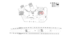 相鉄／大和駅／／№415駅看板・駅広告、位置図