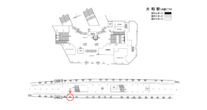 相鉄／大和駅／／№333駅看板・駅広告、位置図