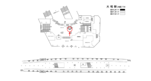 相鉄／大和駅／／№431駅看板・駅広告、位置図