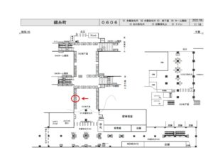 JR／錦糸町駅／地下道／№103駅看板・駅広告、位置図