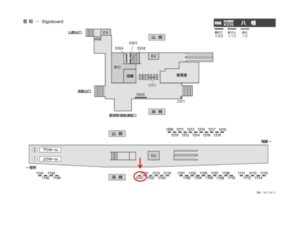 京成　八幡駅／／№5100駅看板・駅広告、位置図