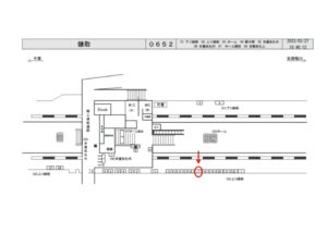 JR　鎌取駅／上り線側／№17駅看板・駅広告、位置図