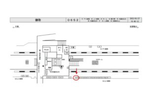 JR　鎌取駅／上り線側／№13駅看板・駅広告、位置図