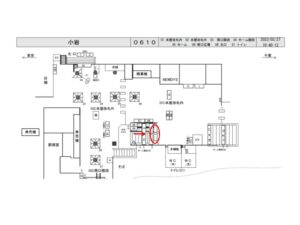 JR／小岩駅／ホーム階段／№21駅看板・駅広告、位置図