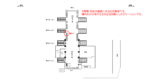 JR／中野駅／地下道／№6駅看板・駅広告、位置図