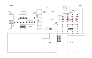 JR／東京駅／八重洲北口／№33駅看板・駅広告、位置図