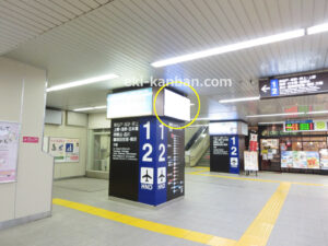 北総　新鎌ヶ谷駅／柱／№6駅看板・駅広告、写真2