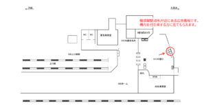 JR／横須賀駅／本屋口／№4駅看板・駅広告、位置図