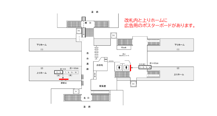 JR／中神駅／広告ロケーション説明_ポスター