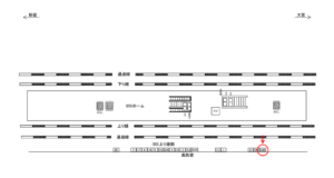 JR／戸田公園駅／上り線側／№340駅看板・駅広告、位置図