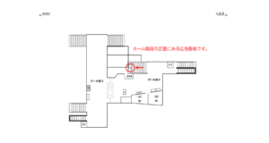 JR／矢部駅／本屋口／№11駅看板・駅広告、位置図