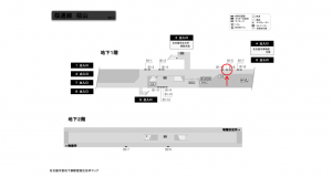 名古屋地下鉄／桜山駅／桜通線№B1-5№5駅看板、位置図