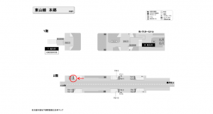 名古屋地下鉄／本郷駅／東山線№FM-2№2駅看板、位置図