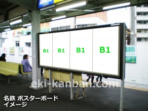 名鉄／太田川駅／駅貼ポスター駅広告、写真2