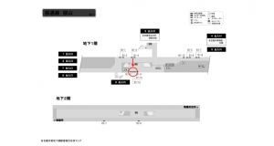 名古屋地下鉄／桜山駅／桜通線№B1-12№12駅看板、位置図