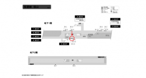 名古屋地下鉄／桜山駅／桜通線№B1-10№10駅看板、位置図