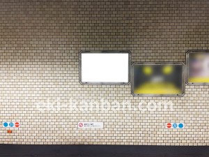 名古屋地下鉄／塩釜口駅／鶴舞線№B2-4№4駅看板、写真2