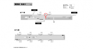 名古屋地下鉄／塩釜口駅／鶴舞線№B1-7№7駅看板、位置図