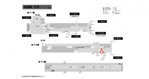 名古屋地下鉄／今池駅／桜通線№B2-5№5駅看板、位置図