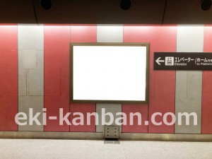 名古屋地下鉄／ナゴヤドーム前／矢田駅／名城線№B1-6№6駅看板、写真2